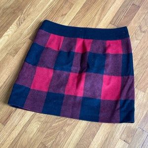 J. Crew wool mini skirt